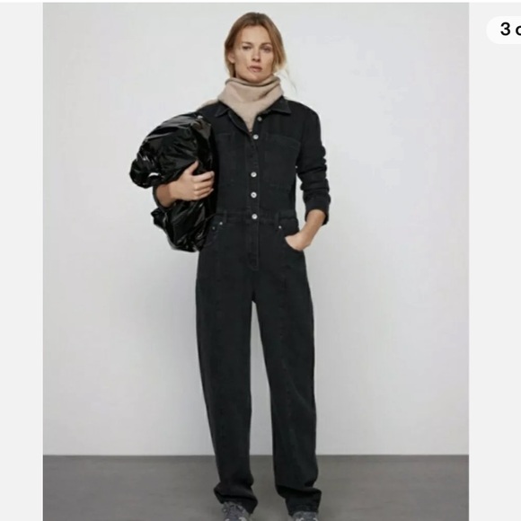 Zara Pants - zara the dorian jumpsuit L black